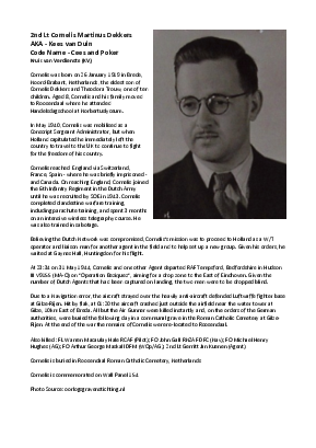 A preview of a PDF biography for Dekkers, Cornelis Martinus